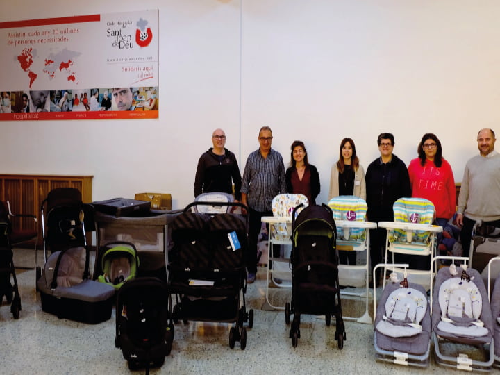 Donación de material de puericultura de Joie a diversos centros de  la Fundación San Juan de Dios